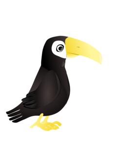 Simple toucan vector illustration