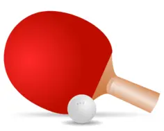 A table tennis racket vector graphics
