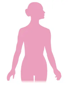 Vector silhouette image of a woman