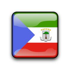 Equatorial Guinea flag button
