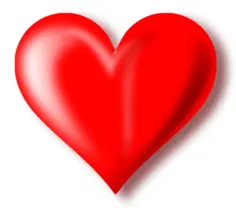 Vector drawing of heart