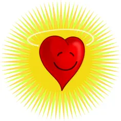 Vector illustration of happy heart