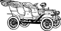 Model T 1906 car vector image