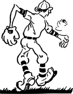 Vector drawing of a pitcher