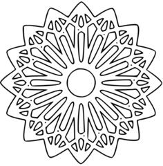 Vector illustration of rosette