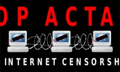 Stop ACTA vector clip art