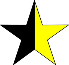 Vector illustration of anarchist capitalism symbol