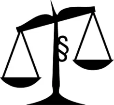 Scales of justice vector image