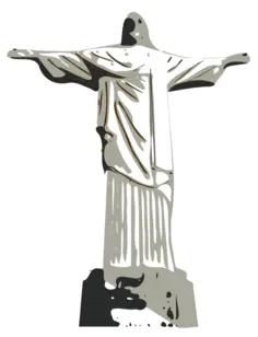 Vector illustration of Christ the Redeemer statue