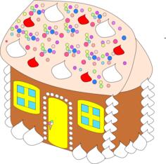 Vector illustration of sweet house