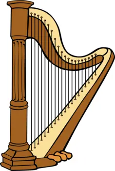 Harp vector image