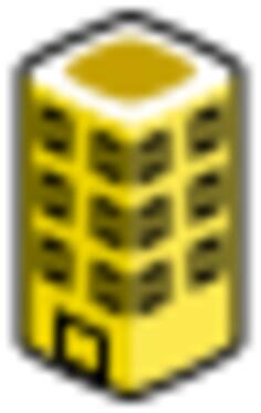 Yellow building vector image