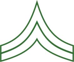 Corporal insignia vector