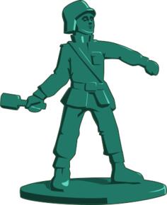 Toy soldier vector image