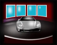 Racing car illustration