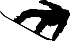 Snowboarder vector art