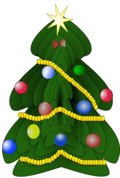 Christmas tree graphics image
