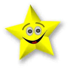 Smiling Star Vector Art