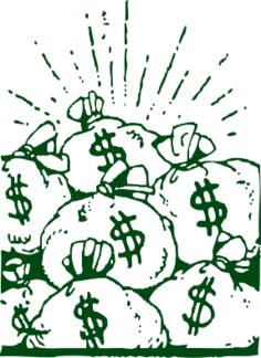 Money bags vector illustration