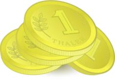Pile of Golden Coins Vector