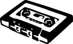Audio cassette vector