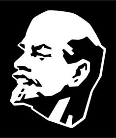 Lenin silhouette vector