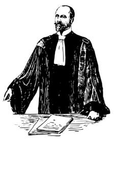 French lawyer vector image