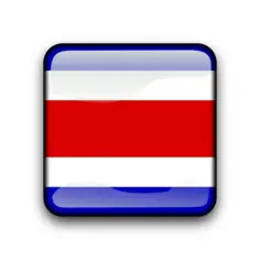 Costa Rica flag button