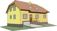 Vector illustration of a house