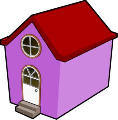 A Little Purple House vector