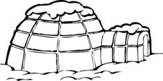 Igloo vector graphics