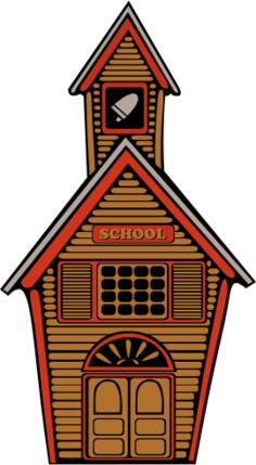 School building vector image