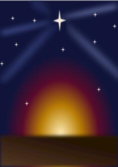 Christmas light background vector