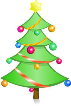 Christmas tree vector art