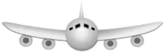Airplane cartoon vector