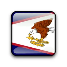 American Samoa flag button