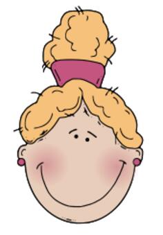 Animated vector image of a girl