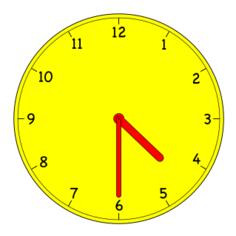 Analogue clock vector illustration