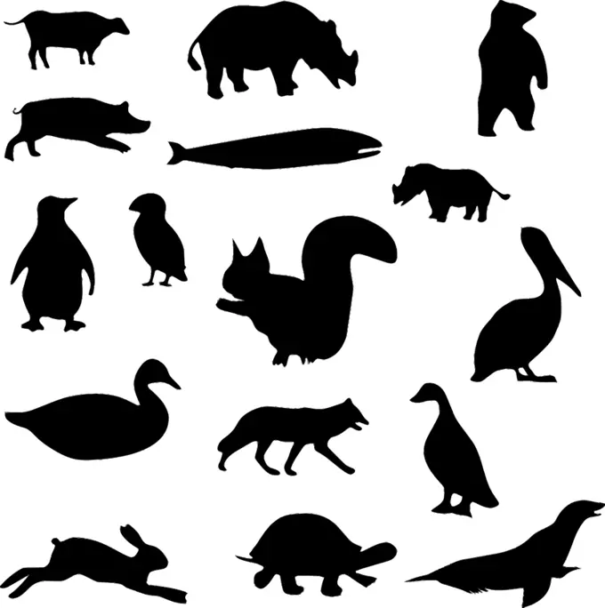 Animal silhouettes 2