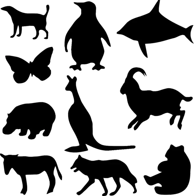 Animal silhouettes 1