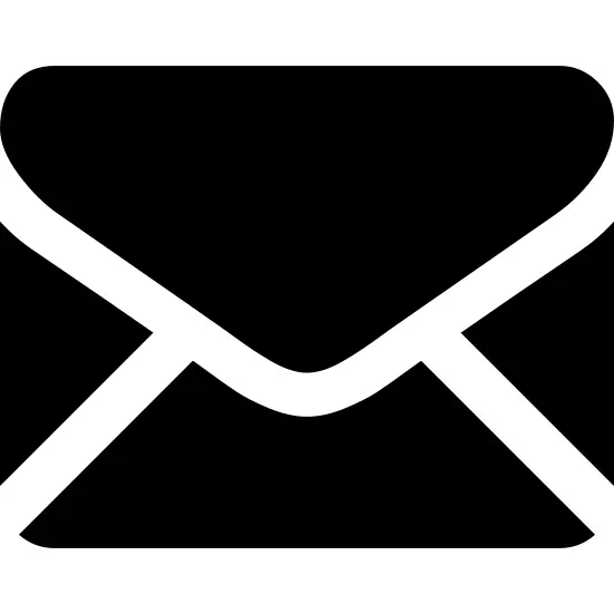 Black back closed envelope shape
