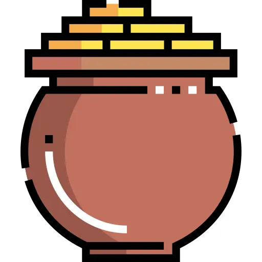Gold pot