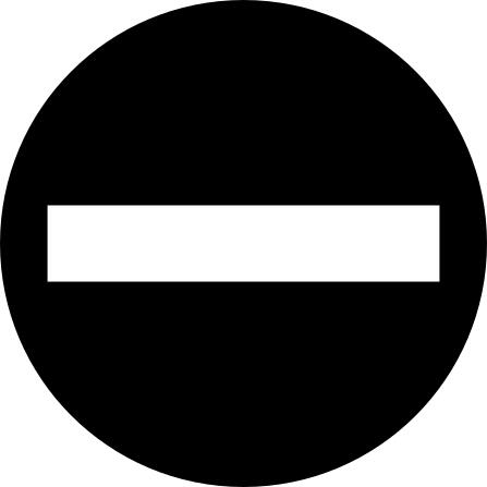 No entry sign