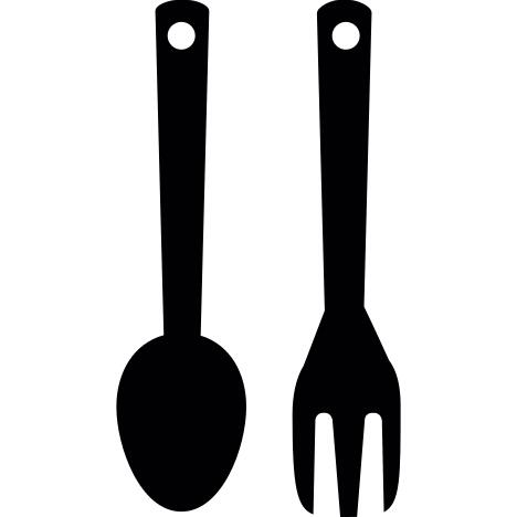 Spoon and fork upside down
