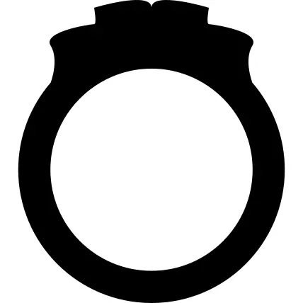 Engagement ring silhouette