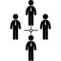Male business group of men