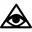 Bills symbol of an eye inside a triangle or pyramid