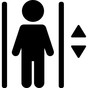 Elevator with a occupant