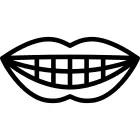 Smiling mouth showing teeth