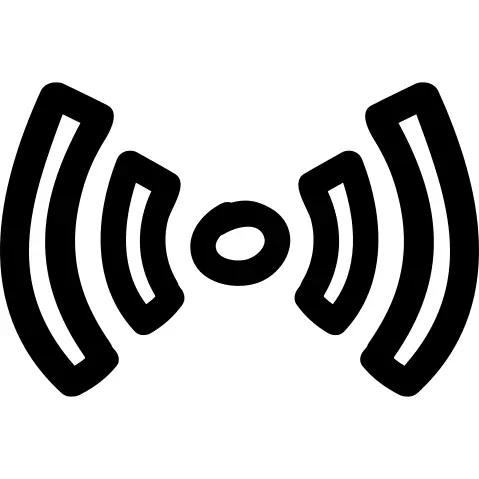 Wifi signal hand drawn symbols